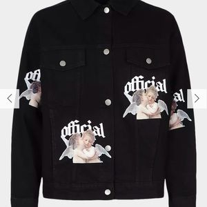 Oversized Black Denim Jacket